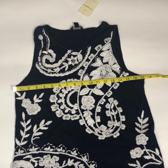 NWT Lucky Brand Dark Blue Tank Top Size S. - Picture 3 of 8